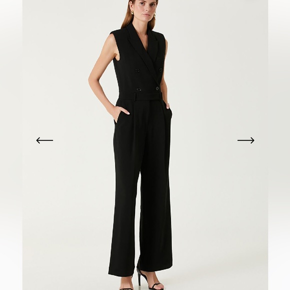 Michael Kors Pantsuit Business $500+ Elegant Black Sleeveless Jumpsuit NWT - Picture 2 of 5